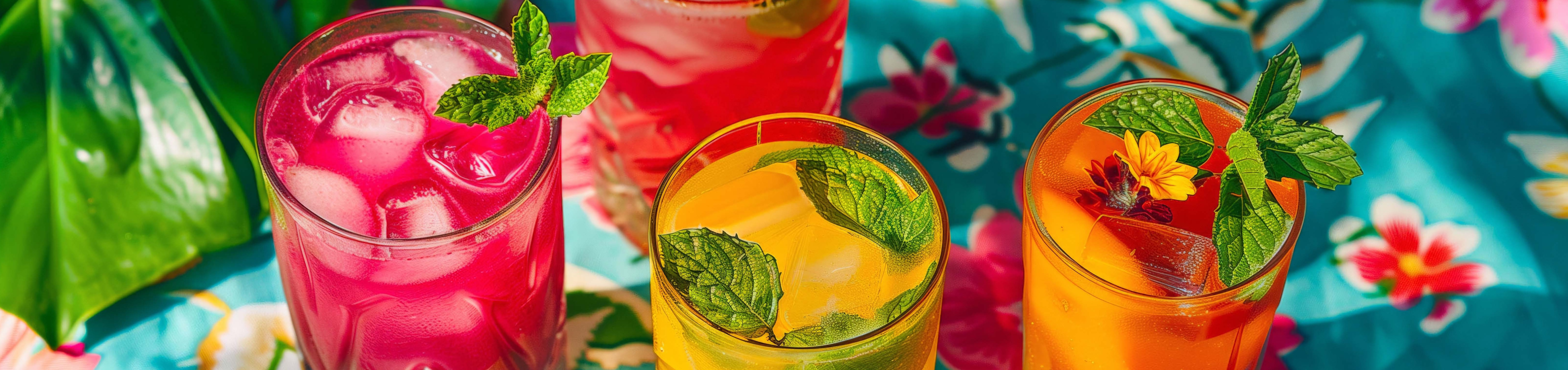 Colorful drinks
